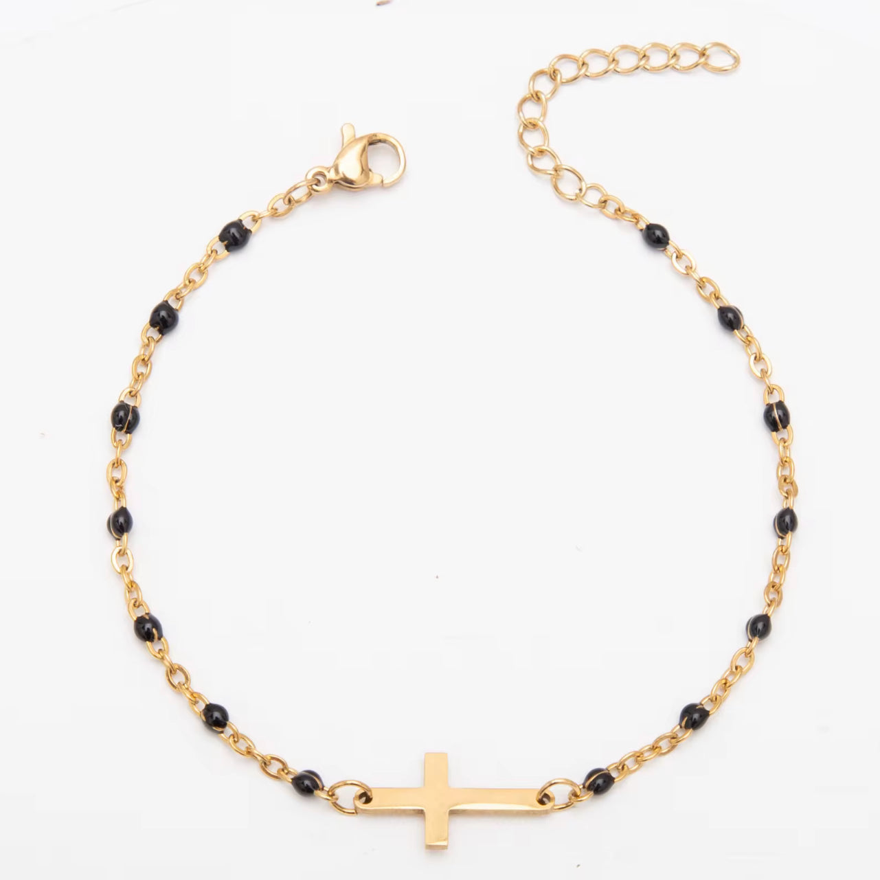 Dotted Cross Bracelet