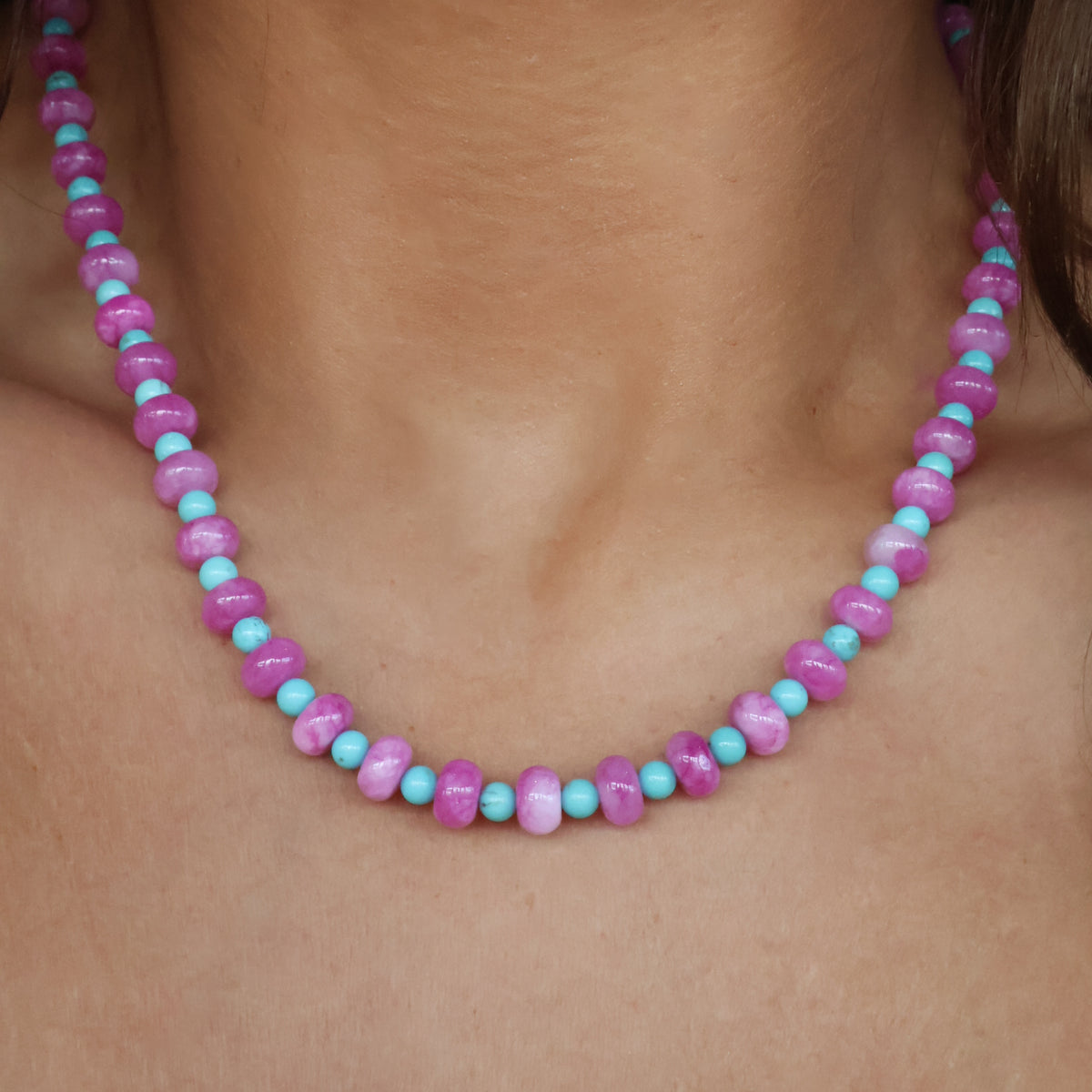 Electric Bead Necklace