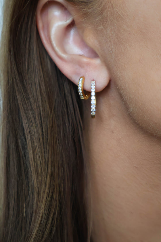 Zaana Diamond Hoops
