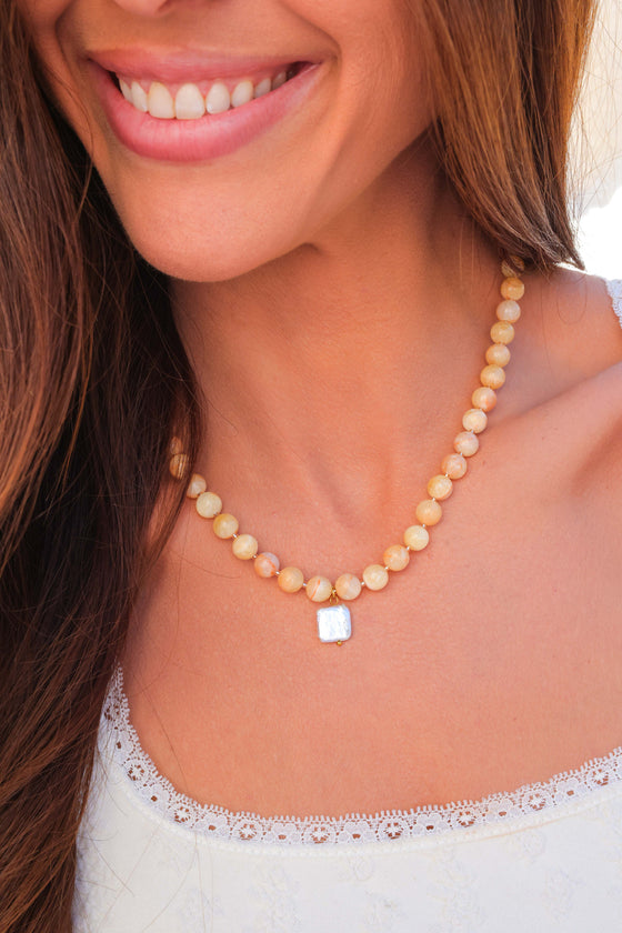 Honey Bead Necklace