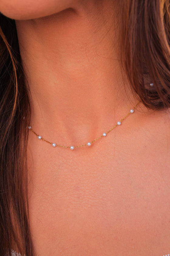 Pearl Dotted Necklace