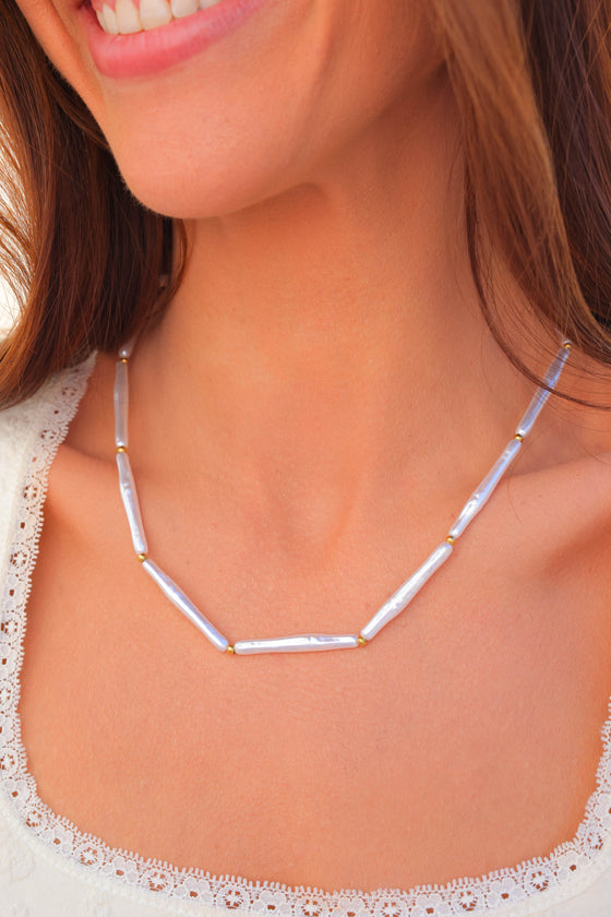 Moonbeam Pearl Necklace