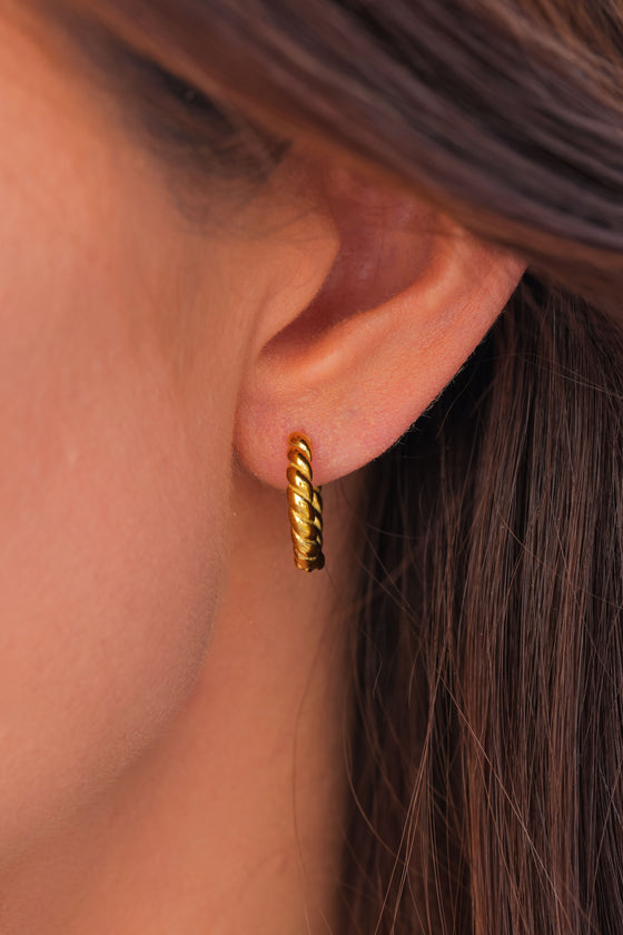 Enamel Spiral Hoops